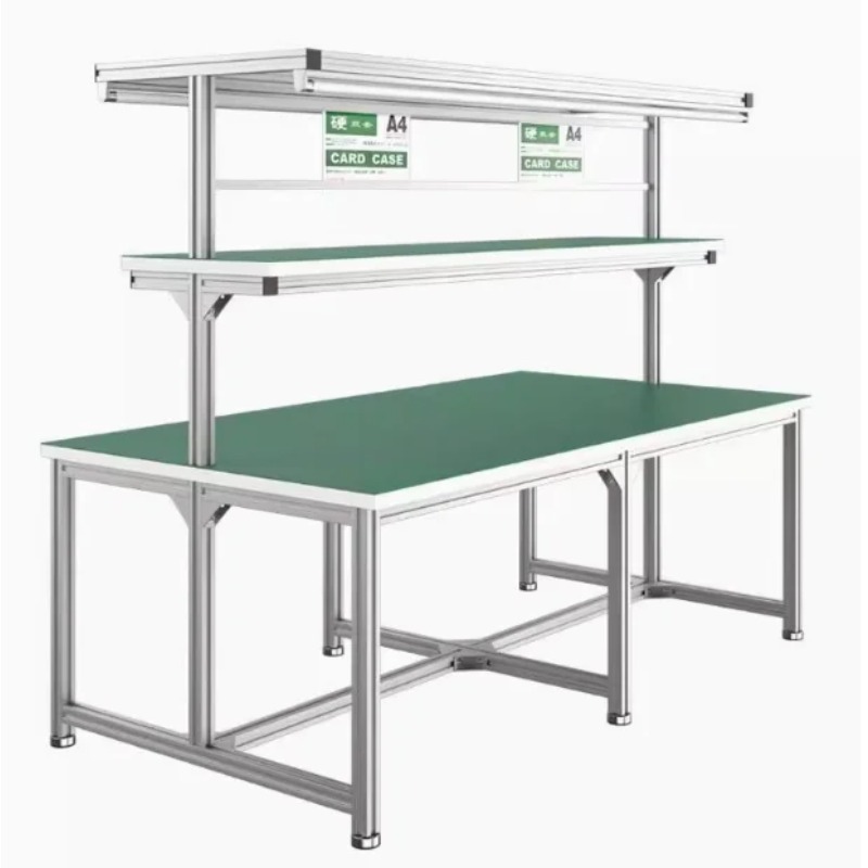 Electronics Repair Table - Workbench Garage Customizable Woodworking Workbench Double-layer
