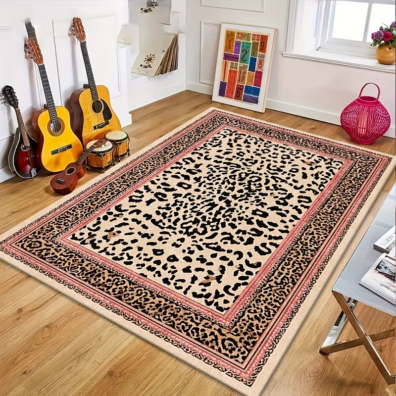 Electronics Repair Workstation - Retro Leopard Print Style Carpet Living