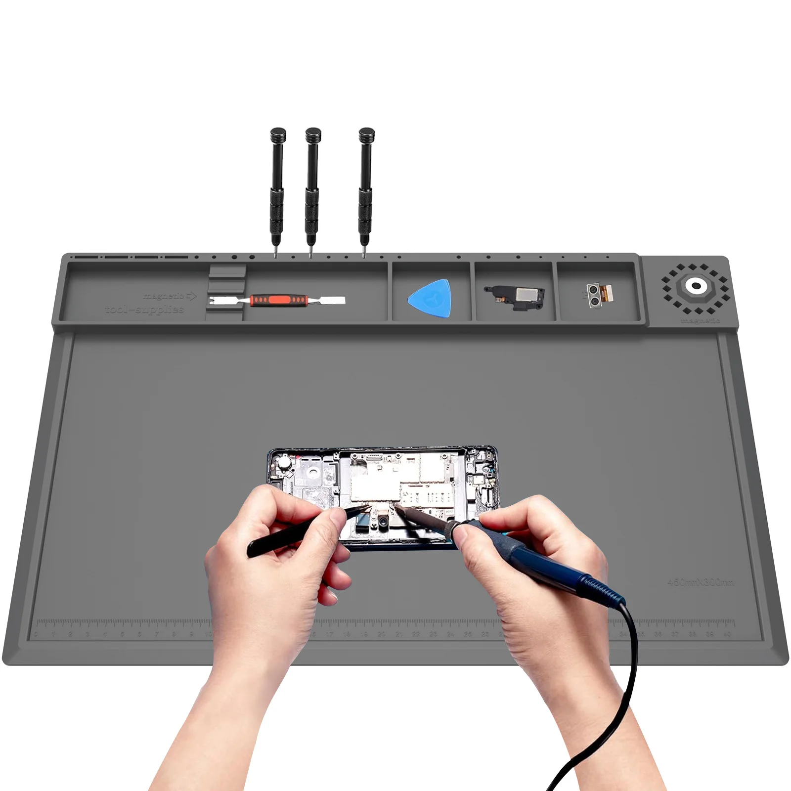Electronics Repair Workstation - Soldering Station Mat Silicone Work Repair