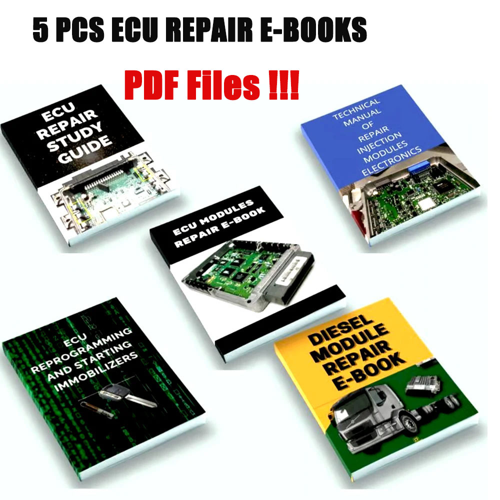 Electronics Repair Guide - 5 PCS ECU REPAIR Manuals E-BOOKS