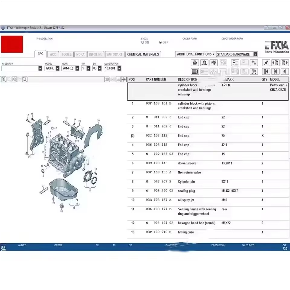 ETKA 8.5/8.6+ Elsawin 6.0 Auto - đánh giá và giá Electronics Repair Parts