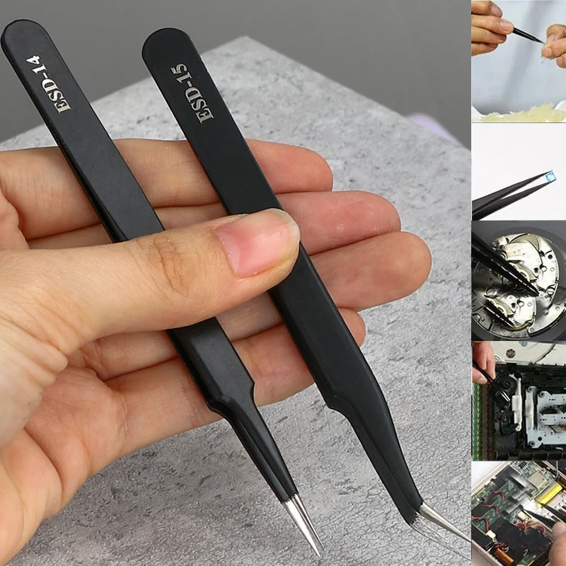 Watch Tweezers Tool ESD Anti-S - đánh giá và giá Electronics Repair Parts