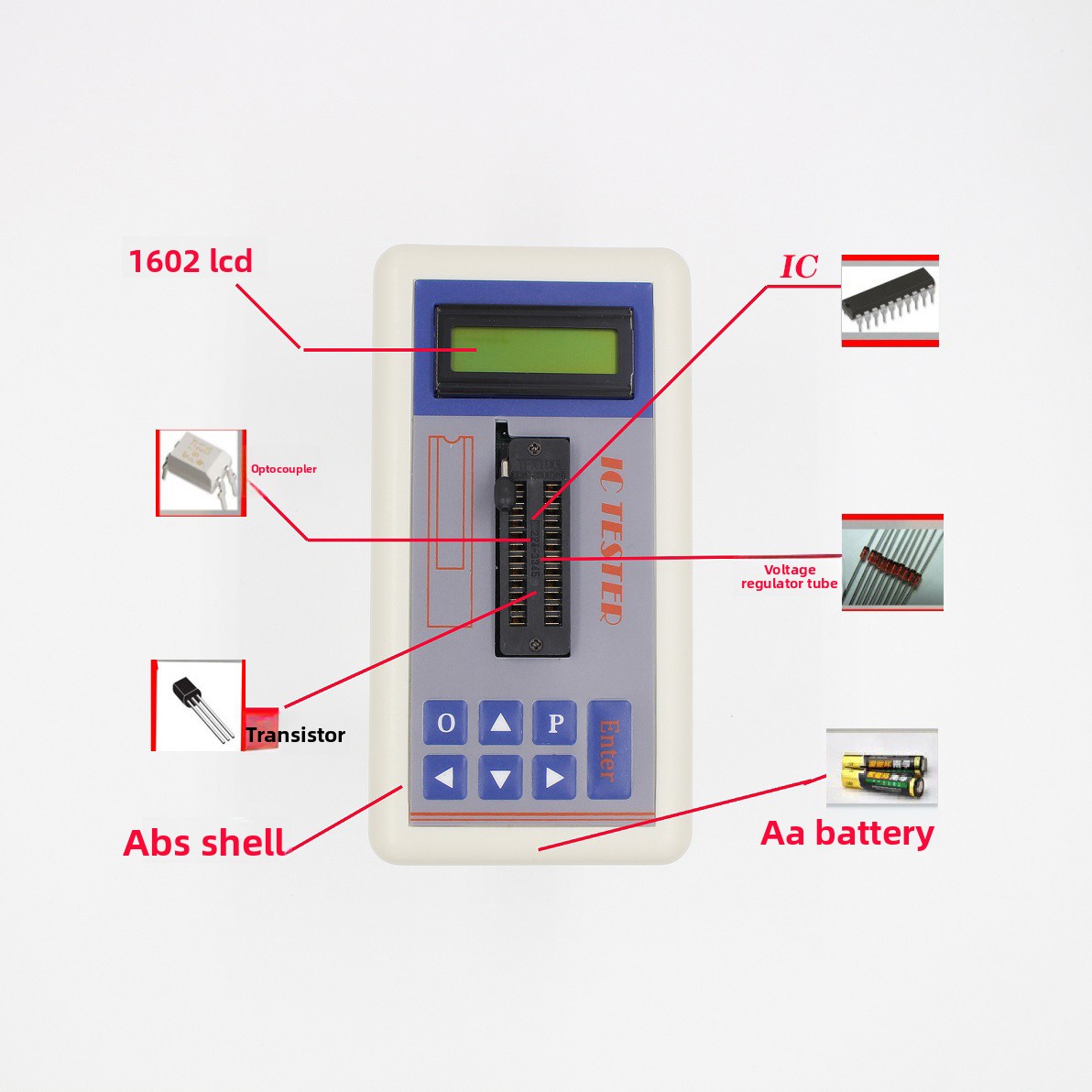 TSH‑06F IC Transistor Tester f - đánh giá và giá Electronics Repair Shop