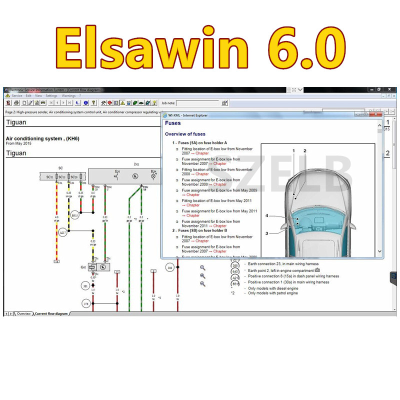 Newest ETKA 8.6+ Elsawin 6.0 A - đánh giá và giá Electronics Repair Parts