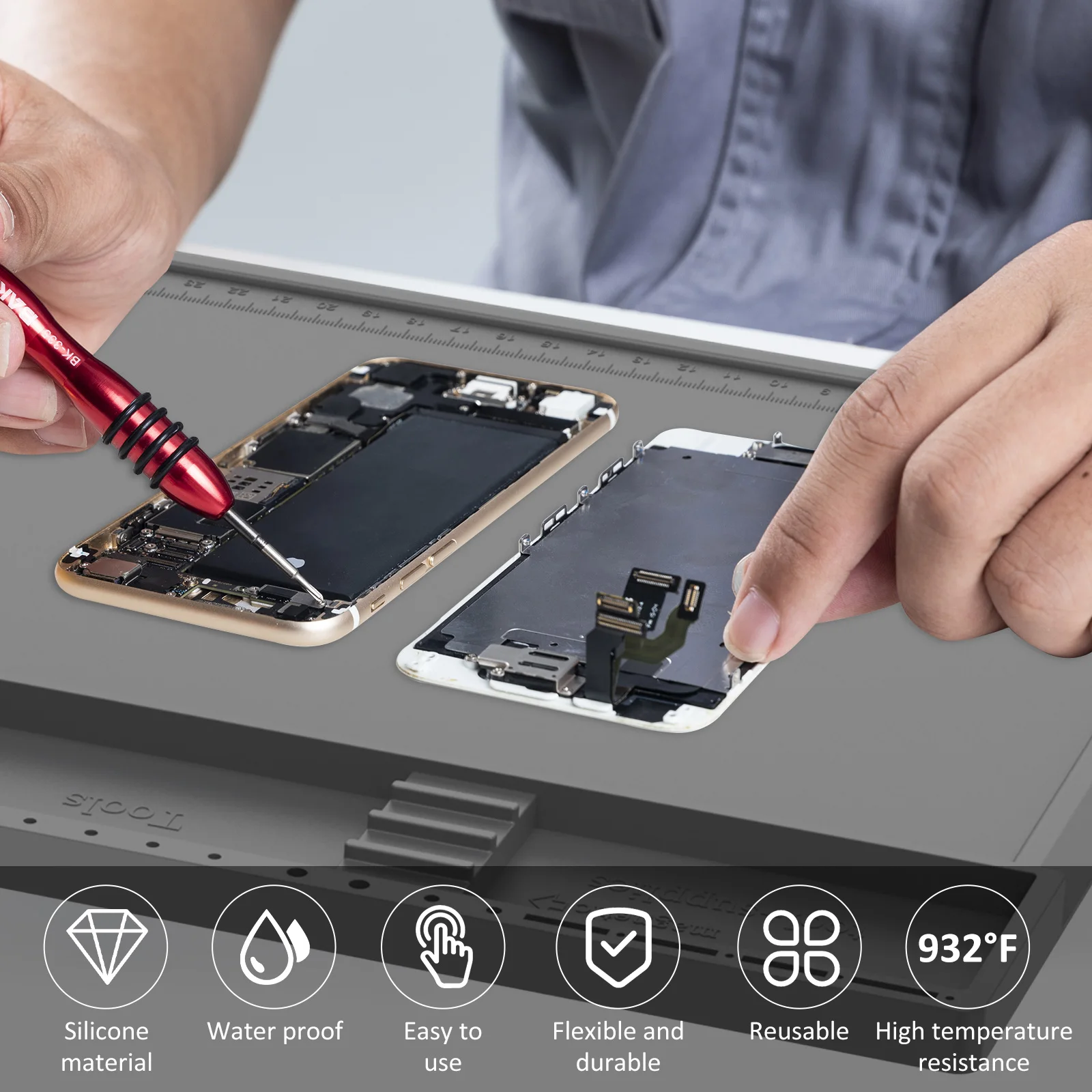 Soldering Station Mat Silicone - đánh giá và giá Electronics Repair Workstation