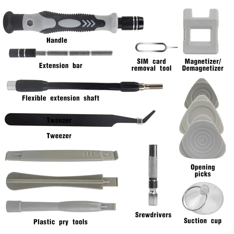 Portable 115in1 Magnetic Screw - đánh giá và giá Electronics Repair Equipment