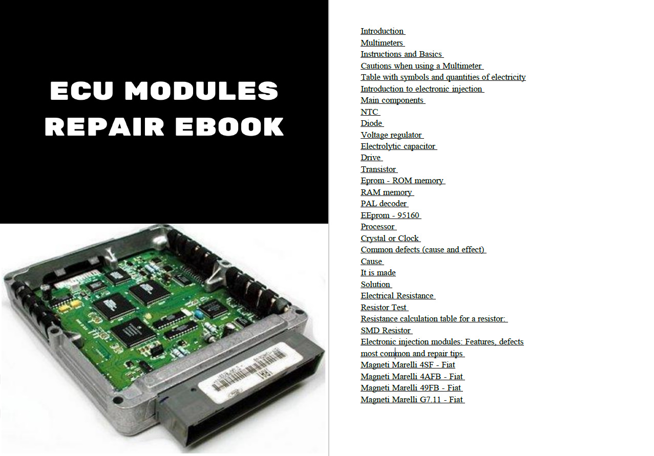 5 PCS ECU REPAIR Manuals Repai - đánh giá và giá Electronics Repair Guide