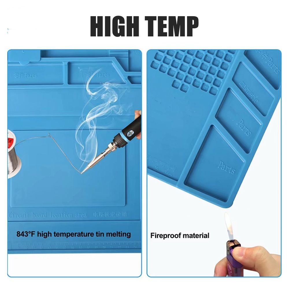 Magnetic Mat Silicone Work Mat - đánh giá và giá Electronics Repair Workstation