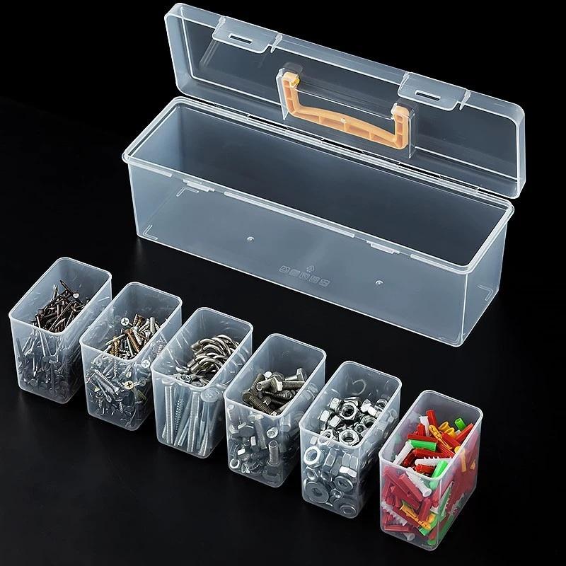 7 Piece Transparent Parts Stor - đánh giá và giá Electronics Repair Garage